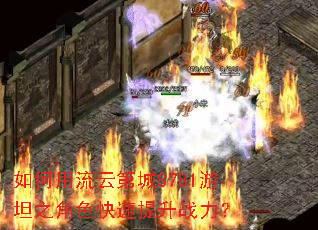 如何用流云第城8781游坦之角色快速提升战力？