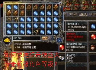 如何快速提升仿盛大传奇新服角色等级? 如何快速提升仿盛大传奇新服角色等级?