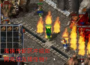 魔侠传新区冲级如何高效选择怪物？