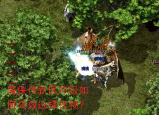 魔侠传新区冲级如何高效选择怪物？