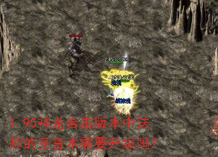 1.95神龙合击版本中法师的圣言术需要升级吗？