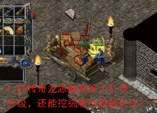 1.85传奇龙源血路除了打怪升级，还能挖掘哪些隐藏玩法？