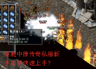 逐鹿中原传奇私服新手如何快速上手？