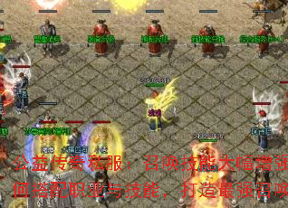 公益传奇私服：召唤技能大幅增强，如何搭配职业与技能，打造最强召唤流？