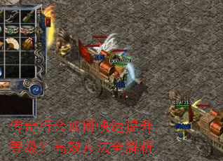 传奇行会如何快速提升等级？高效方法全解析