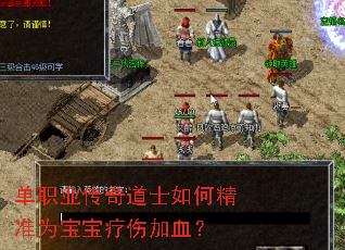 单职业传奇道士如何精准为宝宝疗伤加血？