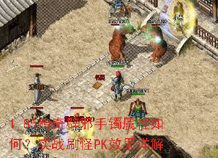 1.85传奇辟邪手镯属性如何?实战刷怪PK效果详解 1.85传奇辟邪手镯属性如何?实战刷怪PK效果详解