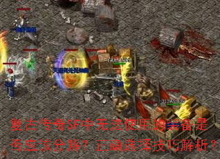 复古传奇SF中无法使用的装备是否应该分解?正确选择技巧解析? 复古传奇SF中无法使用的装备是否应该分解?正确选择技巧解析?