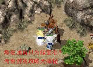 熬夜通宵只为绿宝石?传奇游戏攻略大揭秘 熬夜通宵只为绿宝石?传奇游戏攻略大揭秘