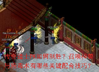 传奇道士PK如何制胜？召唤神兽与施毒术有哪些关键配合技巧？