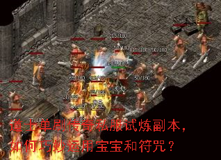 道士单刷传奇私服试炼副本，如何巧妙运用宝宝和符咒？