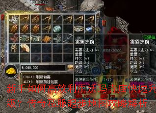 新手如何高效利用沃玛寺庙快速升级？传奇私服起步地图攻略解析