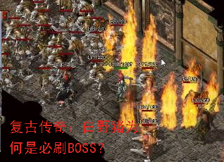 复古传奇:白野猪为何是必刷BOSS? 复古传奇:白野猪为何是必刷BOSS?