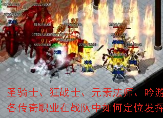 圣骑士、狂战士、元素法师、吟游诗人，各传奇职业在战队中如何定位发挥优势？