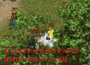 道士玩家在传奇游戏里如何快速赚钱？实用技巧大揭秘？