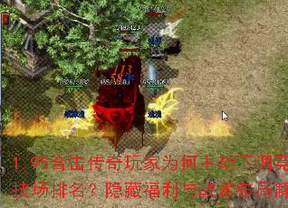 1.95合击传奇玩家为何主动下调竞技场排名？隐藏福利与战术布局解析