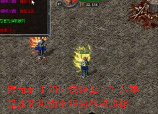 传奇新手如何快速上手？从零起步到称霸全服的终极攻略