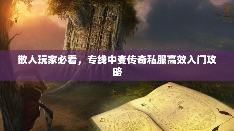 散人玩家必看，专线中变传奇私服高效入门攻略
