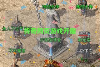 传奇网页游戏开服