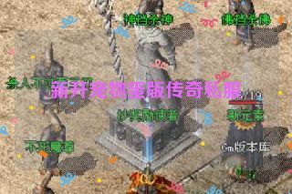 新开宠物蛋版传奇私服