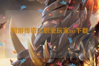 网游传奇之职业玩家txt下载 网游传奇之职业玩家txt下载
