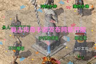 复古传奇手游发布网新开服