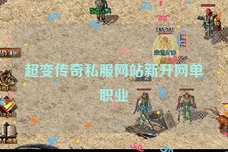 超变传奇私服网站新开网单职业