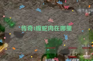 传奇4蝮蛇肉在哪里 传奇4蝮蛇肉在哪里