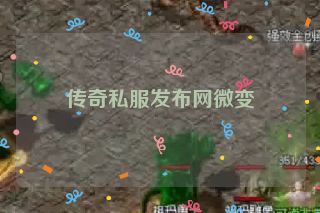 传奇私服发布网微变