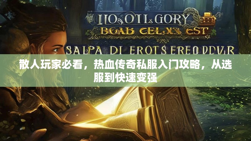 散人玩家必看，热血传奇私服入门攻略，从选服到快速变强