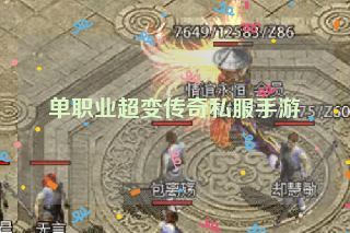单职业超变传奇私服手游
