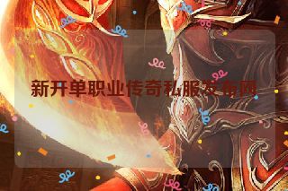 新开单职业传奇私服发布网 新开单职业传奇私服发布网