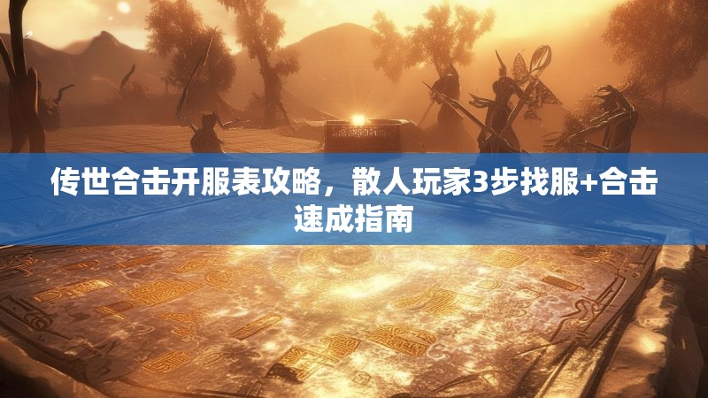 传世合击开服表攻略，散人玩家3步找服+合击速成指南