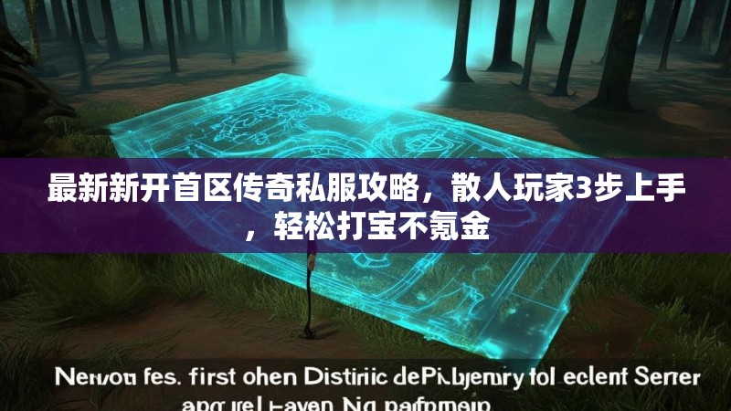 最新新开首区传奇私服攻略，散人玩家3步上手，轻松打宝不氪金