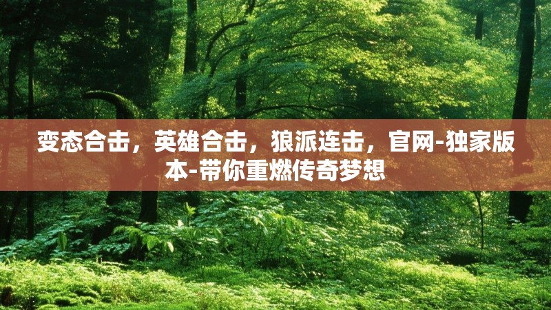 变态合击，英雄合击，狼派连击，官网-独家版本-带你重燃传奇梦想