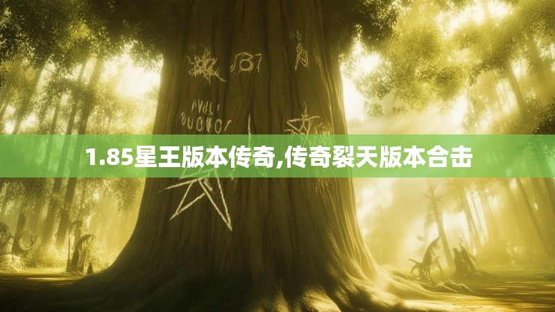 1.85星王版本传奇,传奇裂天版本合击
