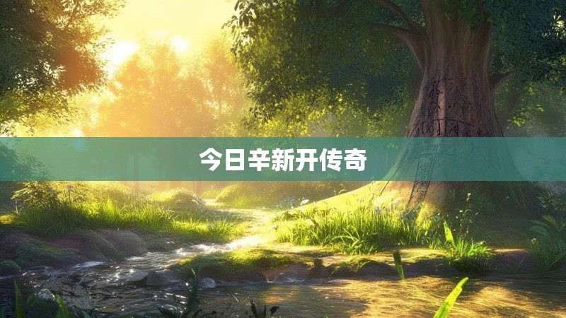 今日辛新开传奇