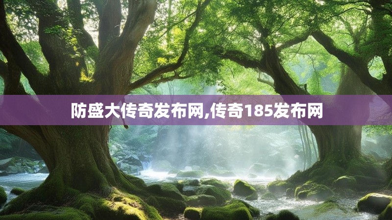 防盛大传奇发布网,传奇185发布网