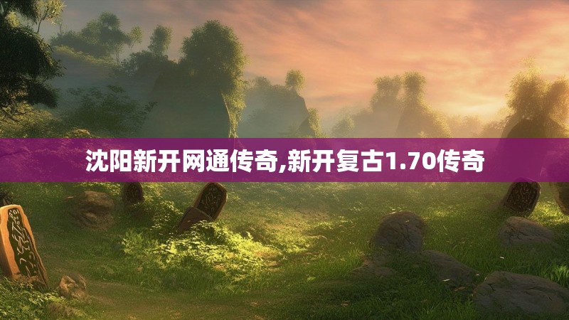沈阳新开网通传奇,新开复古1.70传奇