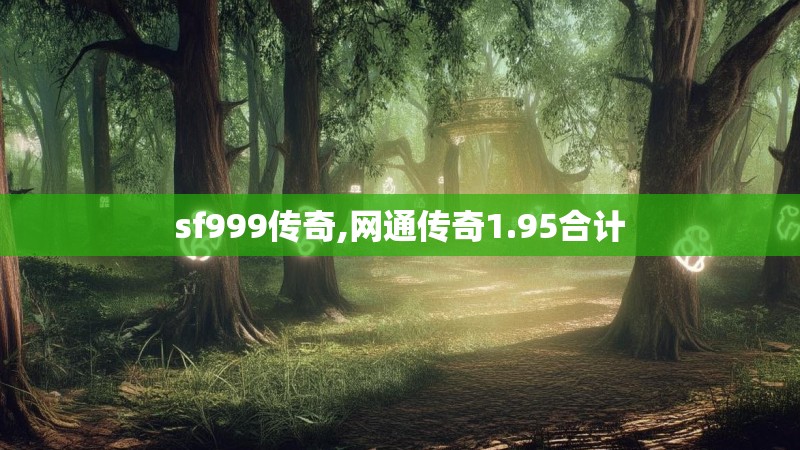 sf999传奇,网通传奇1.95合计
