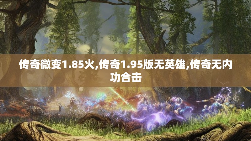 传奇微变1.85火,传奇1.95版无英雄,传奇无内功合击