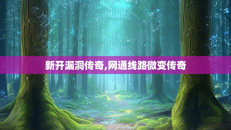 新开漏洞传奇,网通线路微变传奇