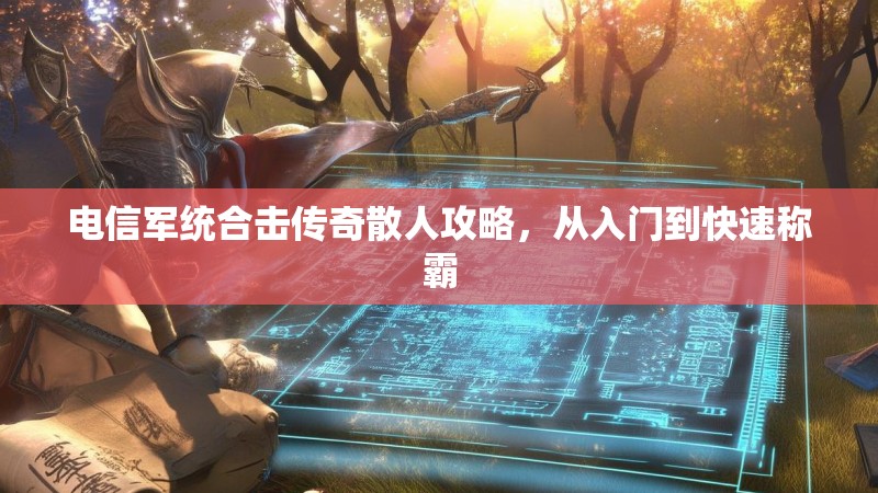 电信军统合击传奇散人攻略，从入门到快速称霸