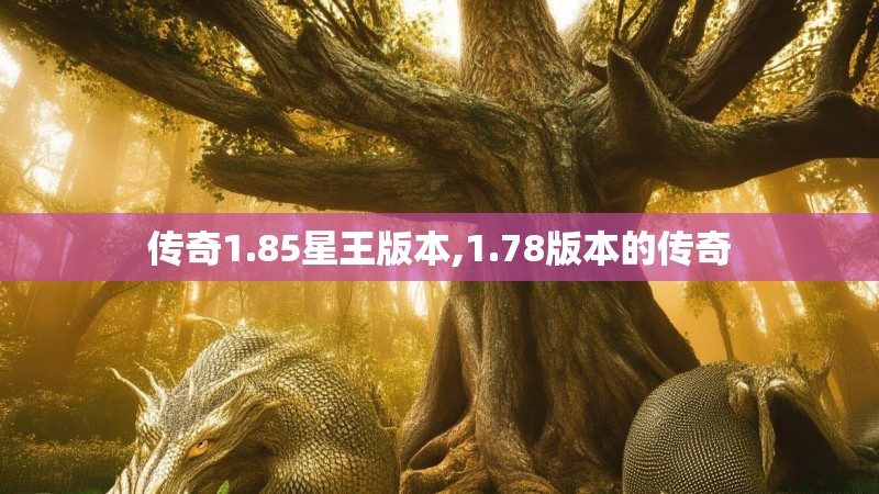 传奇1.85星王版本,1.78版本的传奇
