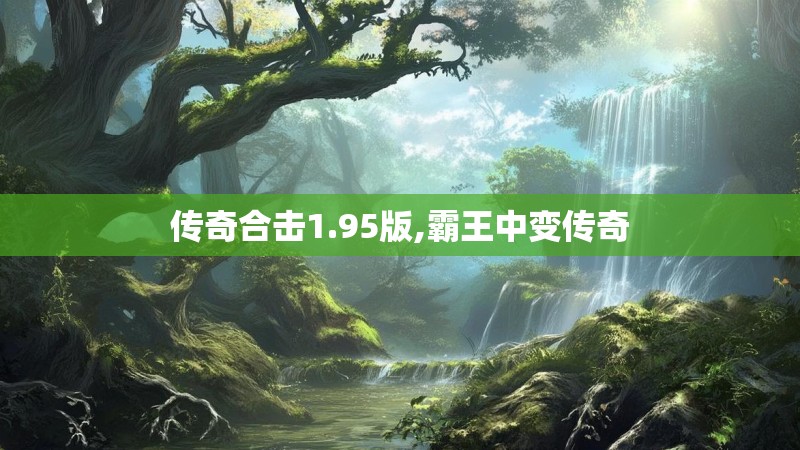 传奇合击1.95版,霸王中变传奇