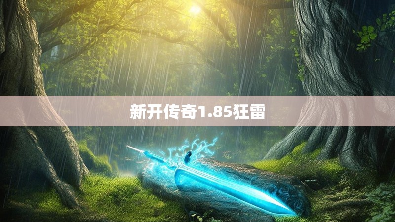 新开传奇1.85狂雷