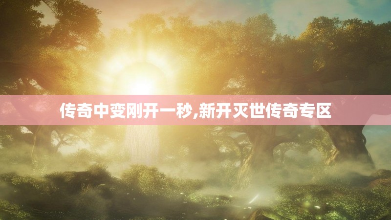 传奇中变刚开一秒,新开灭世传奇专区