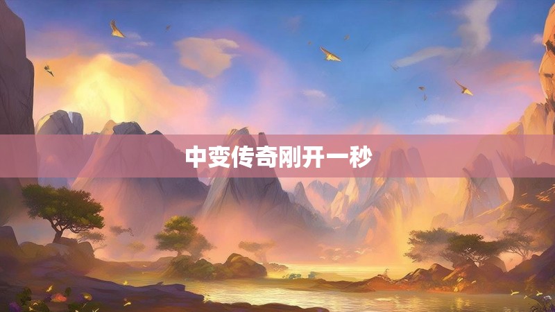 中变传奇刚开一秒