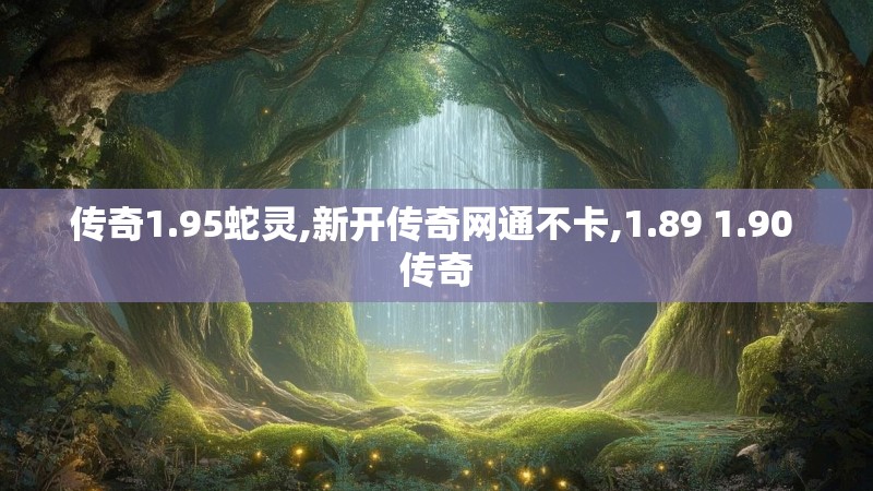 传奇1.95蛇灵,新开传奇网通不卡,1.89 1.90 传奇