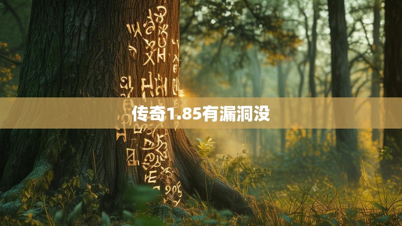 传奇1.85有漏洞没